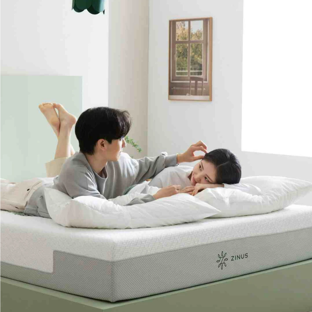 Zinus绿茶舒芙蕾床垫席梦思记忆棉主卧客卧酒店款榻榻米25cm