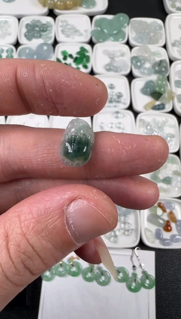 未镶嵌定制翡翠婷*天然A货翡翠+貔貅