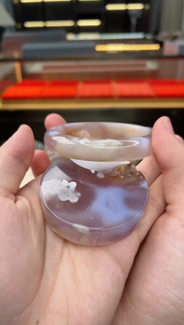 石英质玉手镯未镶嵌63圈口（赠送镯心）6889371