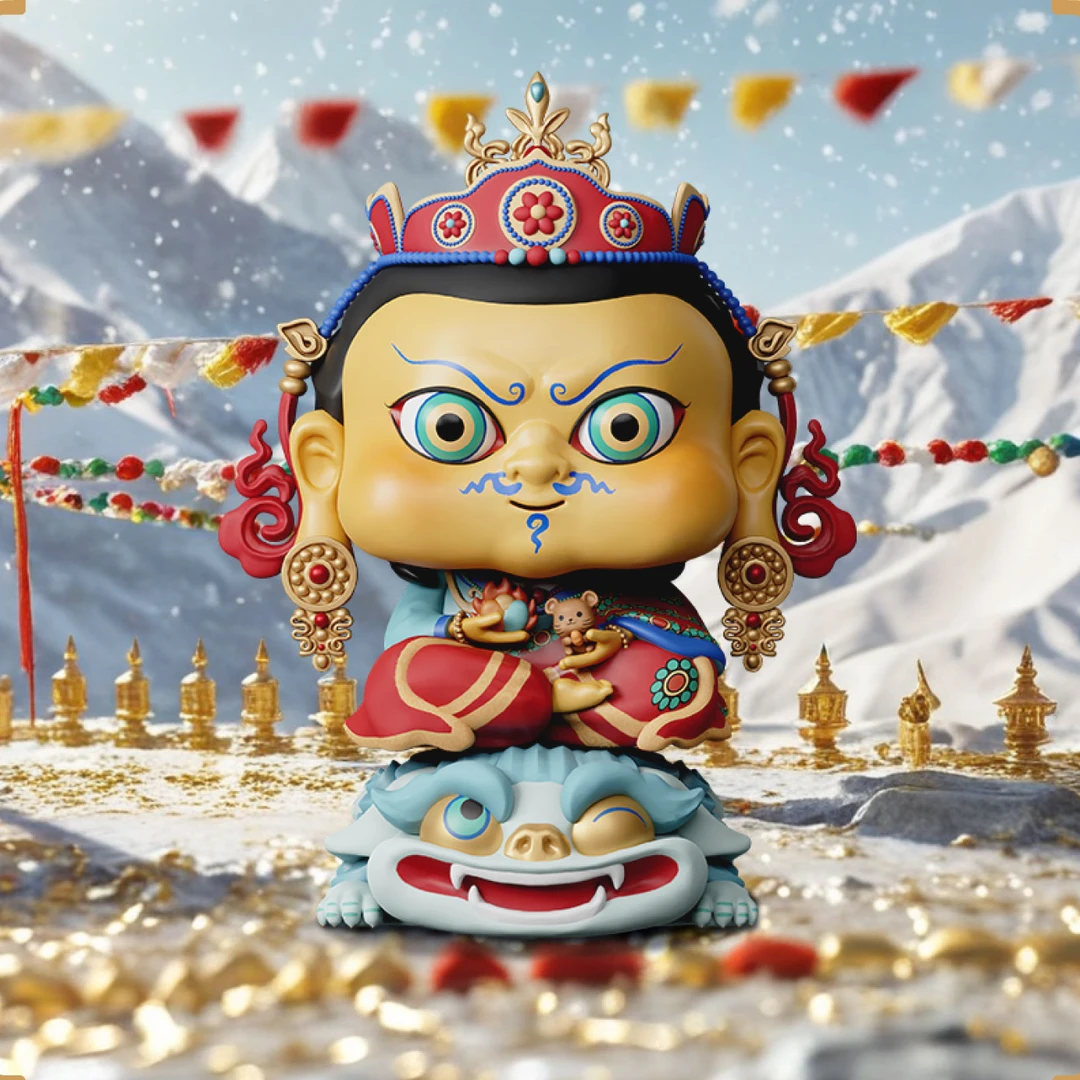 山西文创莲师财神明盒佛系列手办潮玩新品车载摆件创意礼物玄关