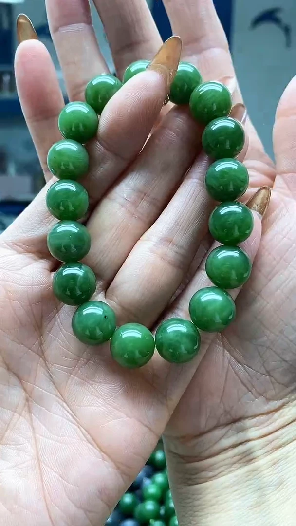 未镶嵌手串和田玉碧玉12