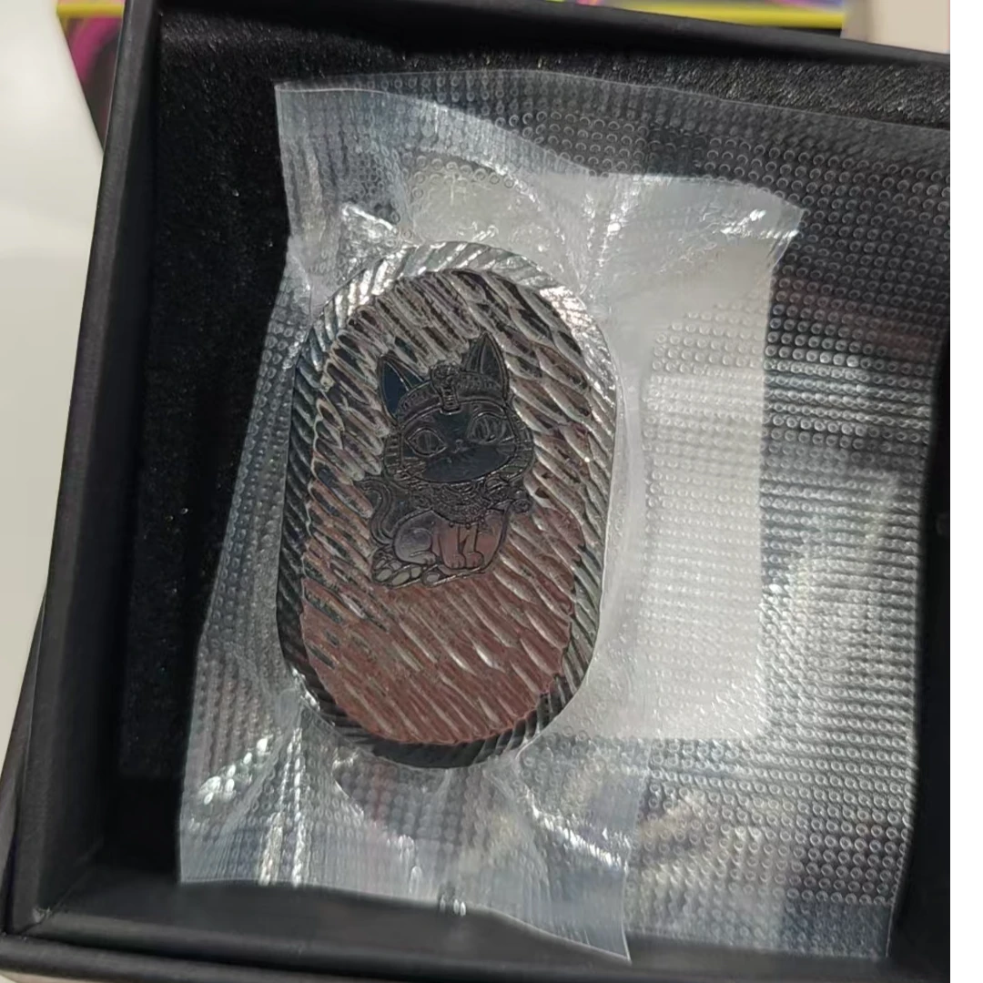 吉世一樂手工雕刻石纹埃及猫edc