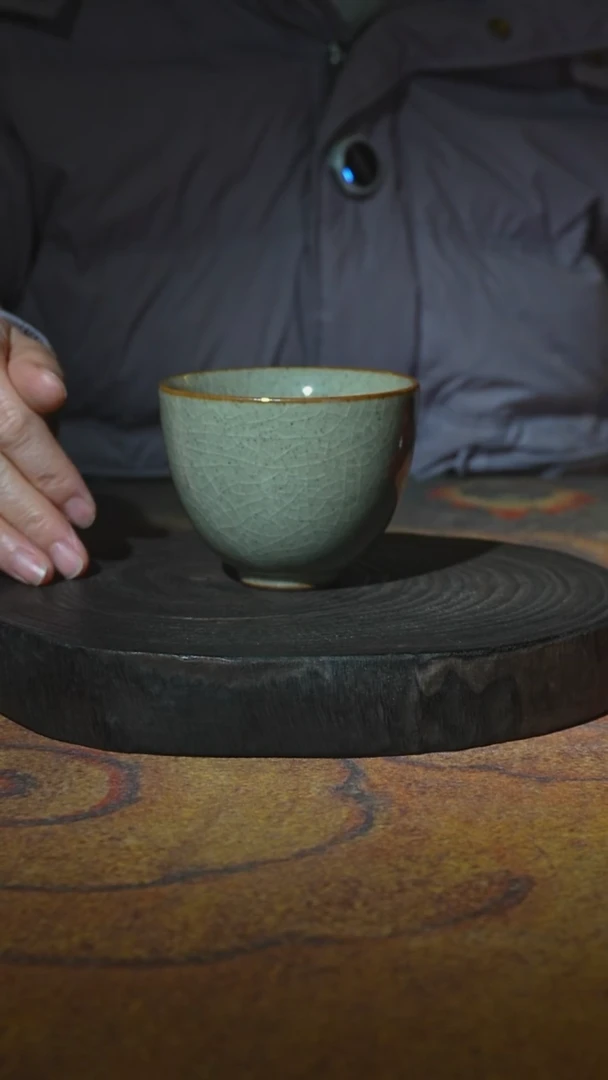 草木灰鸡心杯