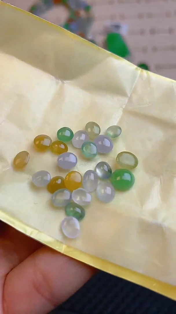 【闪购商品】翡翠耳饰未镶嵌天然A货翡翠122