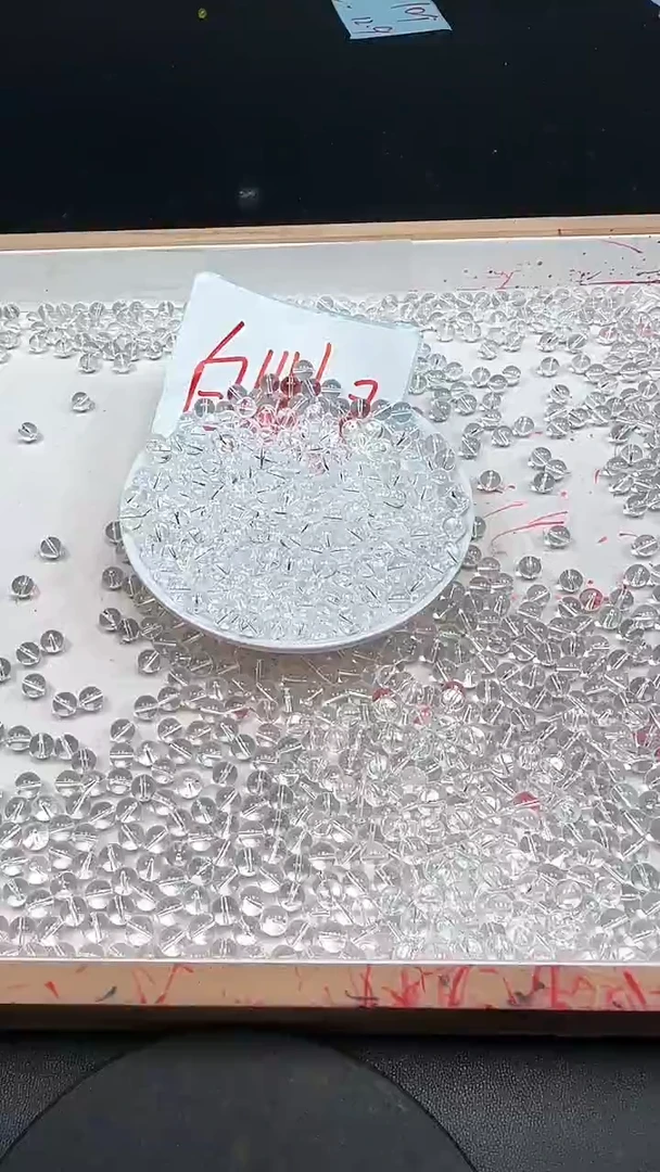 未镶嵌珠宝半成品水晶白水晶N367卡6mm散珠30颗