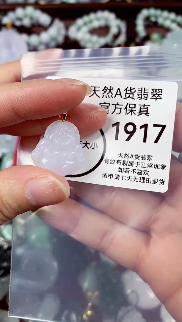 【闪购商品】翡翠颈饰未镶嵌天然A货翡翠1917