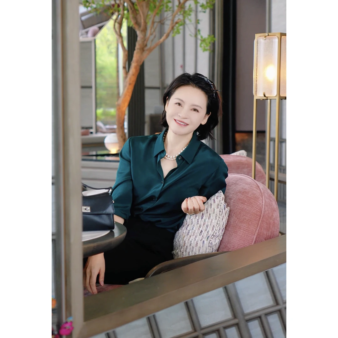 我是摩羯 黑标私服 6A级桑蚕丝23MM弹力重绉秋季真丝衬衫