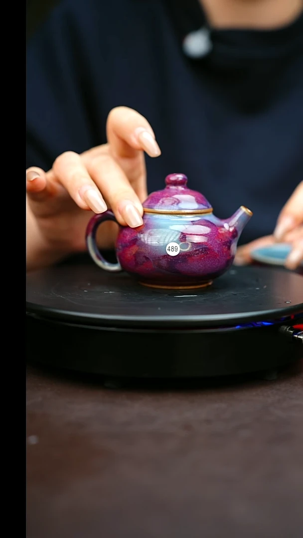 489#原矿钧瓷炉钧釉容天壶