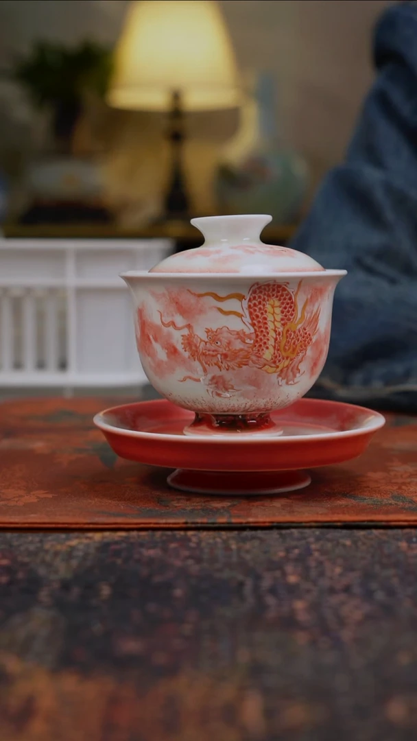 杯景德镇陶瓷杯碗柴烧多人
