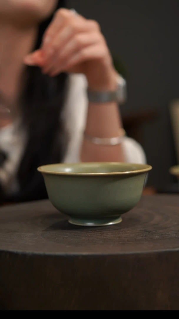 杯子压手杯 汝州原产地  原矿老釉