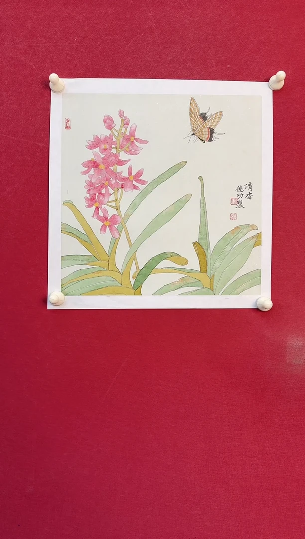 国画德功老师花鸟小品