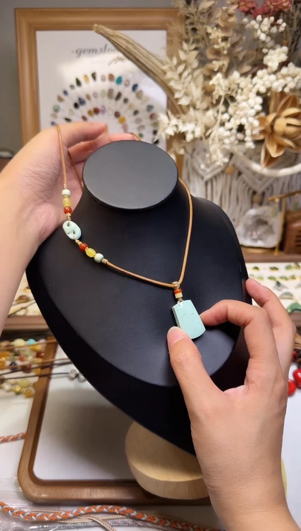 水晶摆件未镶嵌项链