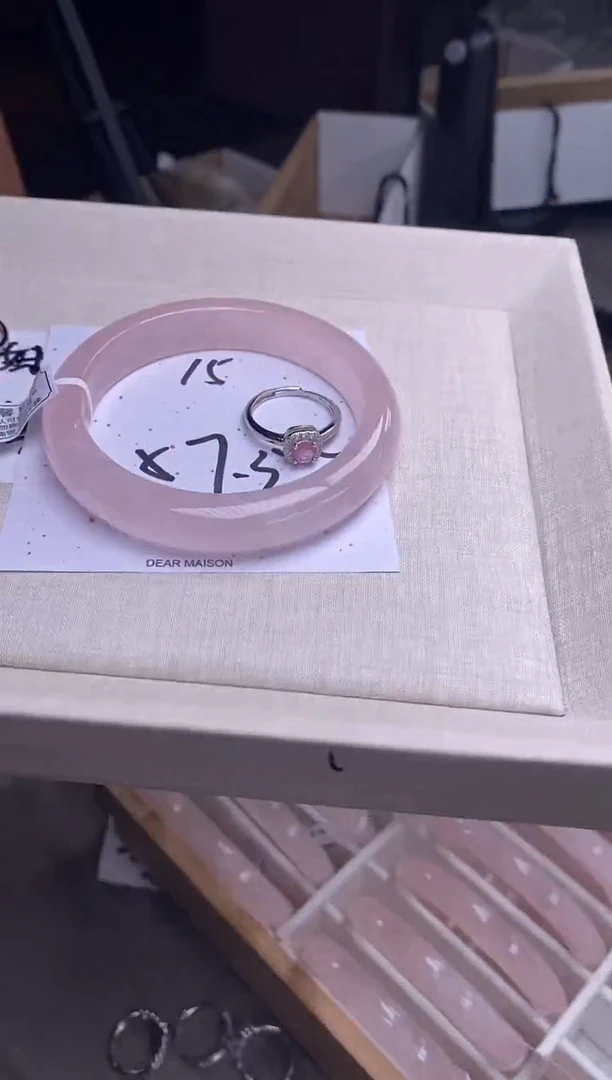 水晶手镯未镶嵌15粉(清仓福利 默认包容)