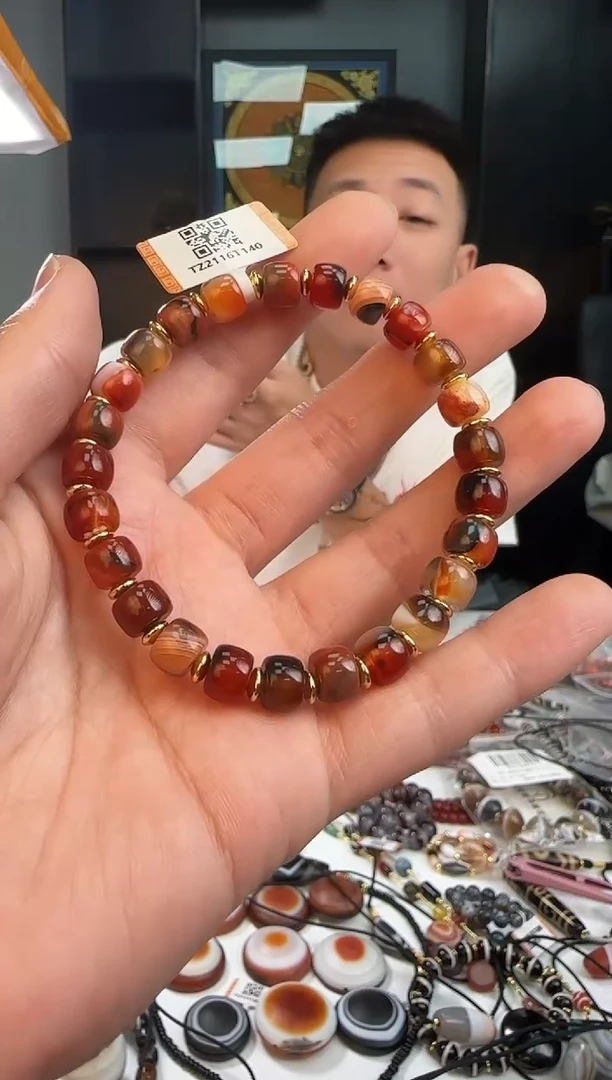 未镶嵌手链玛瑙/玉髓1123-24多样性发货