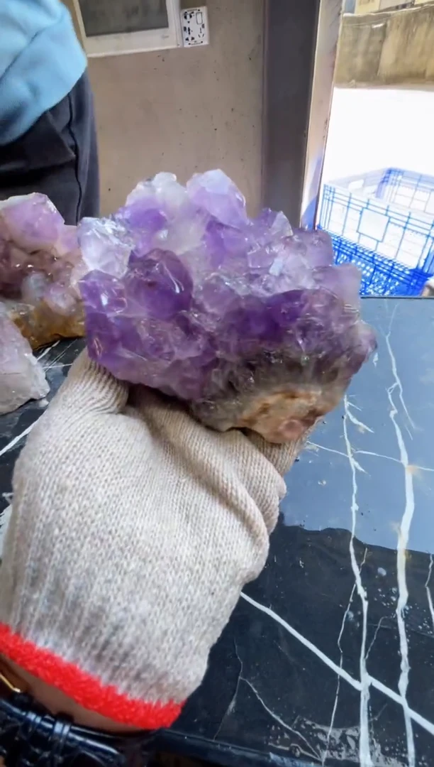 【闪购商品】水晶原石未镶嵌天然紫水晶原石摆件