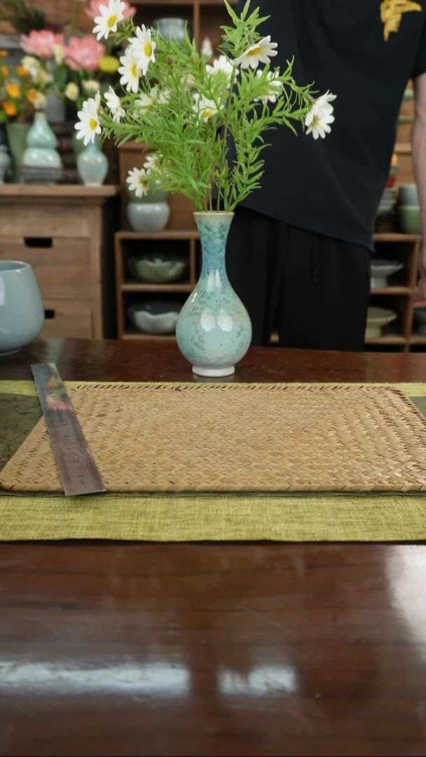 陶瓷一件包邮结晶釉花瓶18cm次品瑕疵