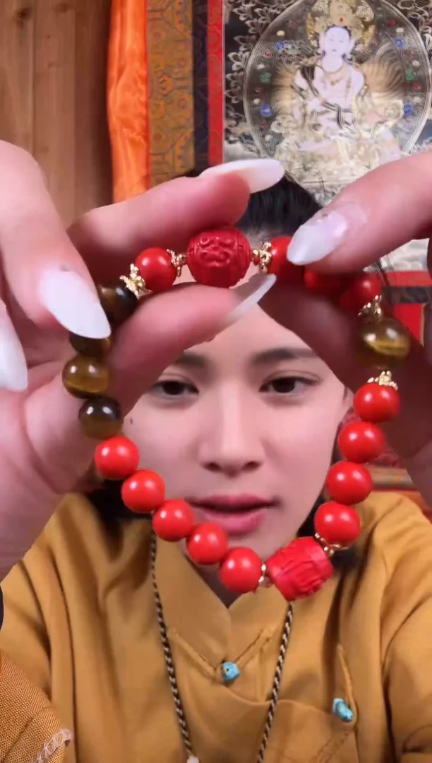 铁合金花岗石藏式风格珠串