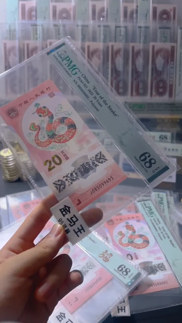 塑料2025蛇年纪念钞金马王95至尊
