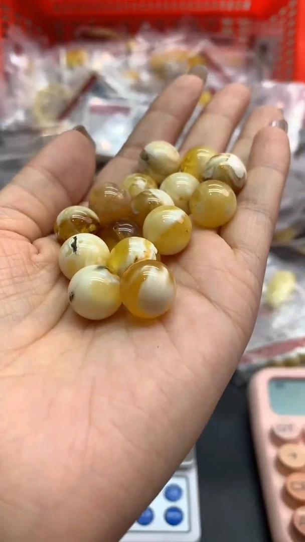 未镶嵌琥珀珠宝奇石缤***糖1179/18发15