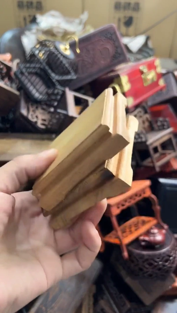 【闪购商品】木480底座花架摆件处理2个