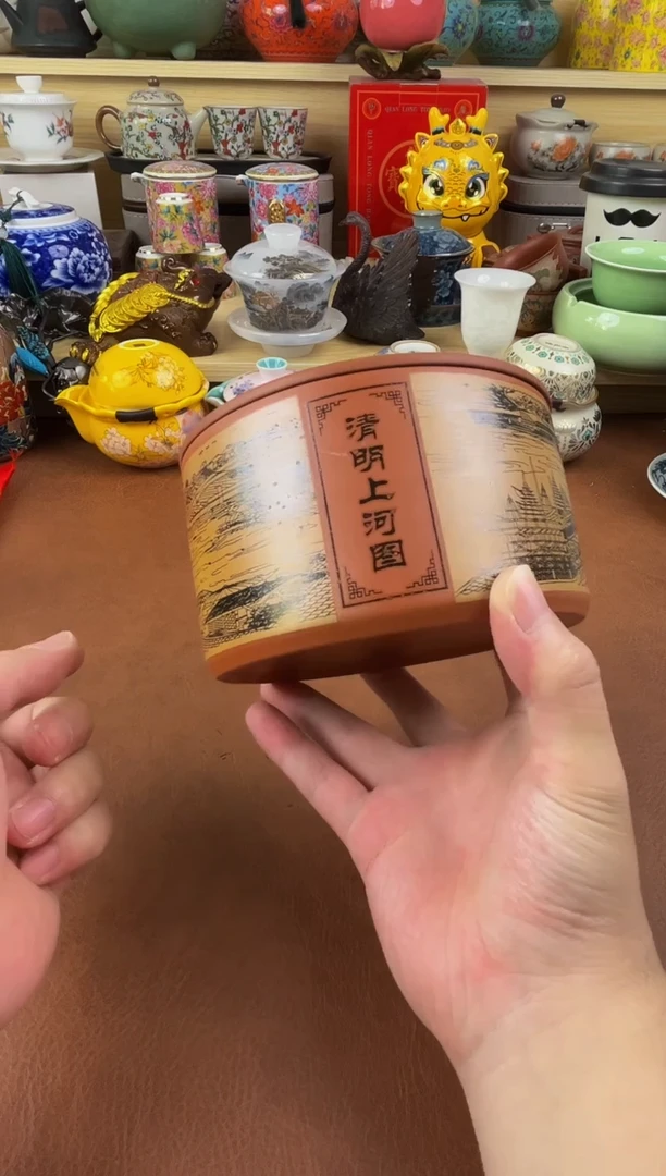 陶瓷茶具摆件旅行套组