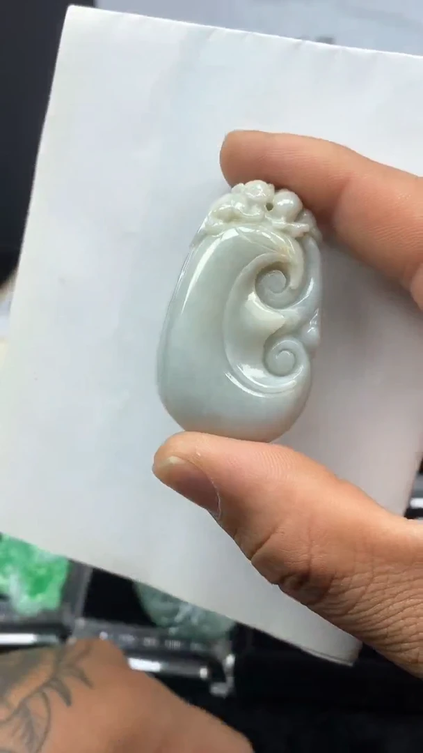 颈饰未镶嵌翡翠天然缅甸翡翠A货