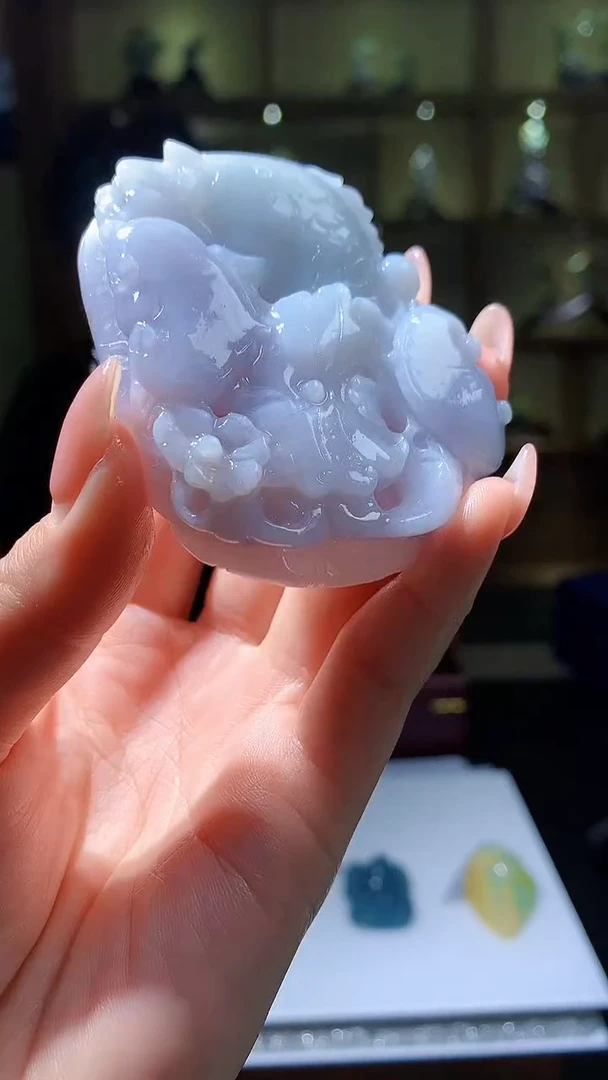 【闪购商品】定制翡翠未镶嵌8054jj-毛货挂件17