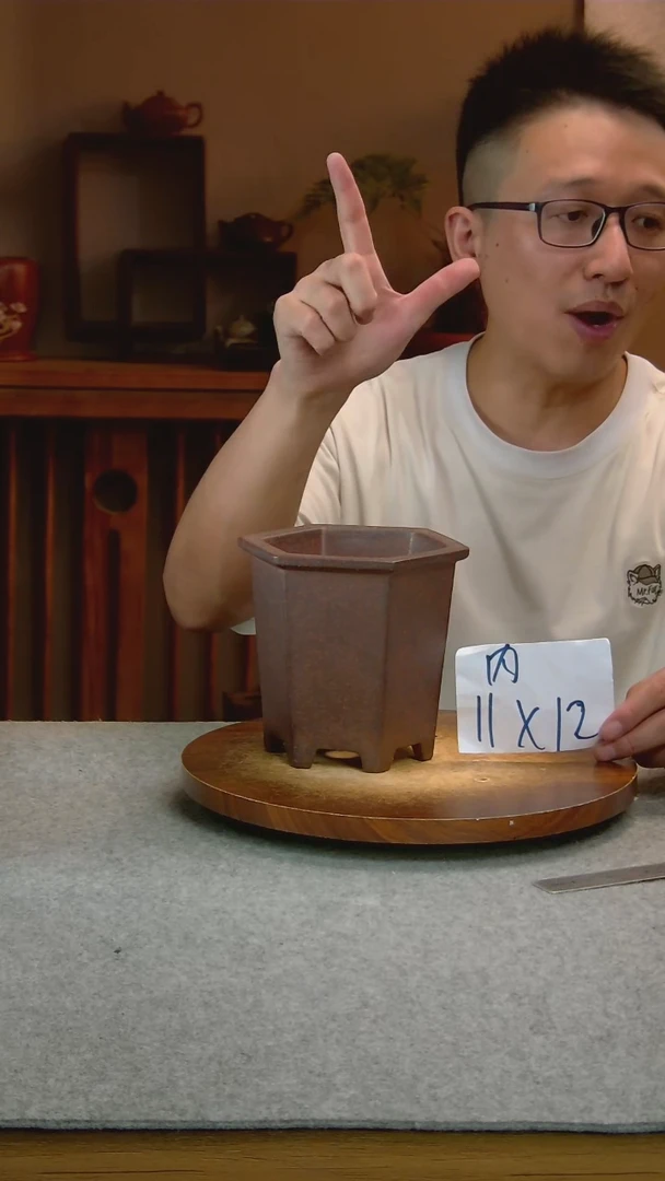 O21艾砂宜兴紫砂花盆