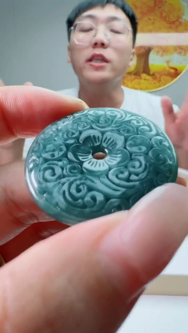 翡翠未镶嵌颈饰花扣多样性随机发其一