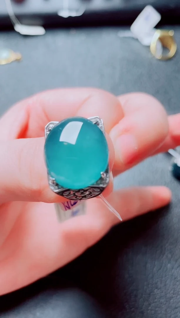 银S925镶嵌戒指翡翠1111