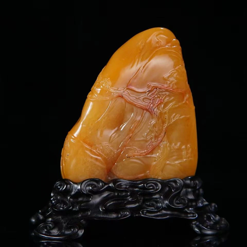 49渔翁得利田黄冻摆件（林飞-作）/202368保利厦门拍卖