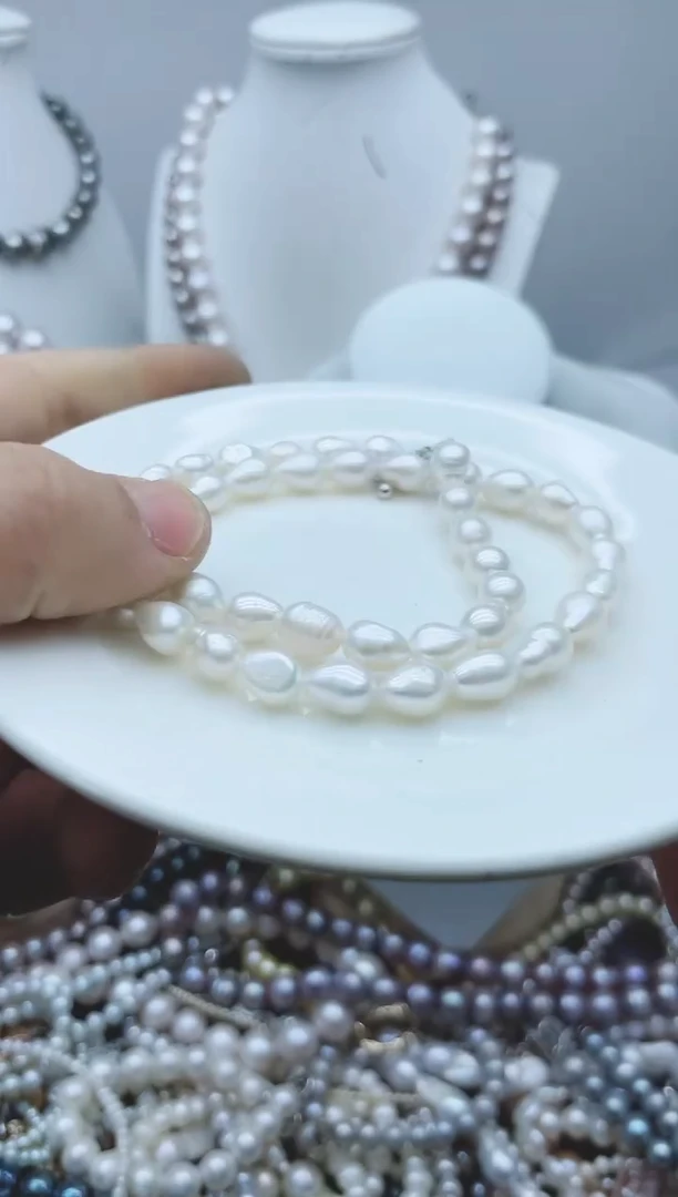 【闪购商品】淡水珍珠颈饰钛钢1