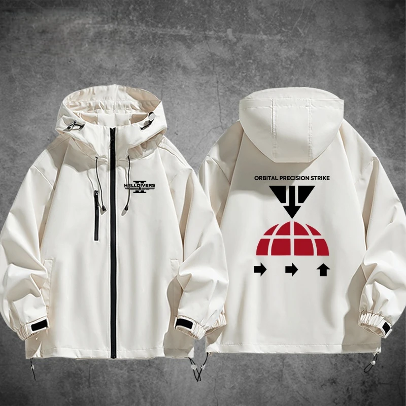 绝地潜兵2地狱老司机游戏周边冲锋衣秋冬季男青少年宽松夹克外套