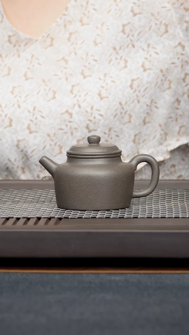 茶壶紫砂用****9德钟壶原矿零添加天青泥188毫升