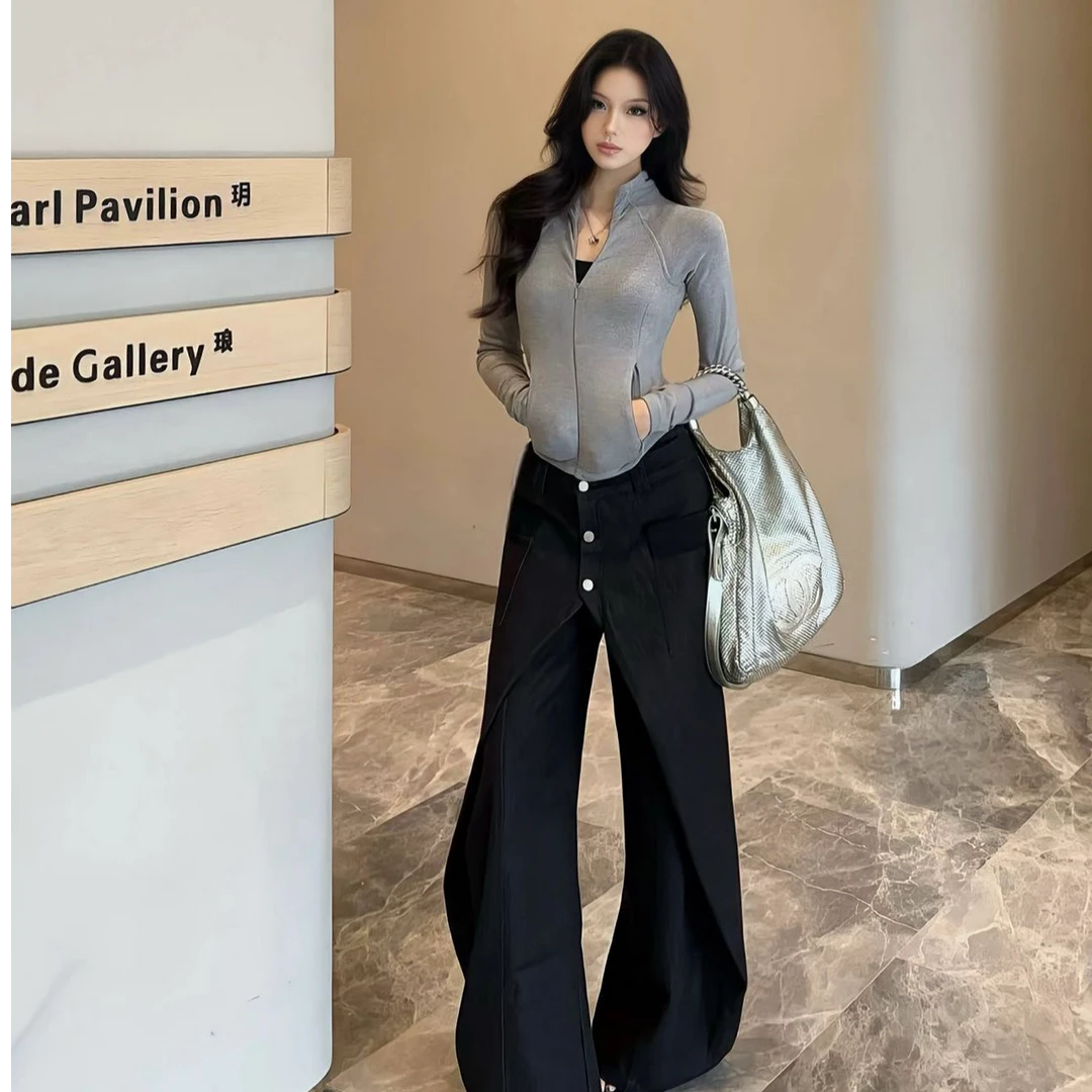 2025秋季新款时尚套装气质显瘦洋气休闲百搭性感辣妹外出上衣长裤