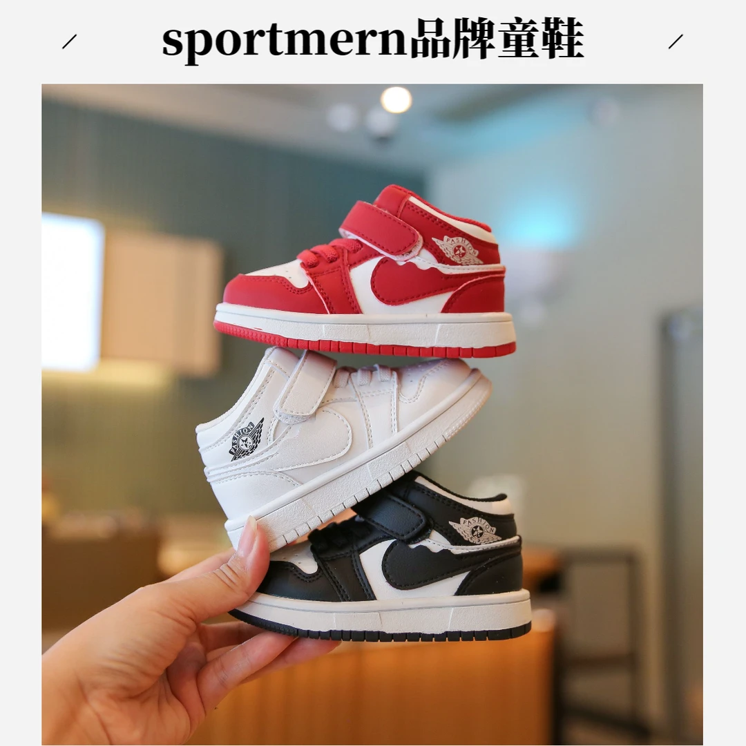 Sportmern男宝宝冬季儿童学步鞋男童运动鞋女童棉鞋婴儿软底板鞋