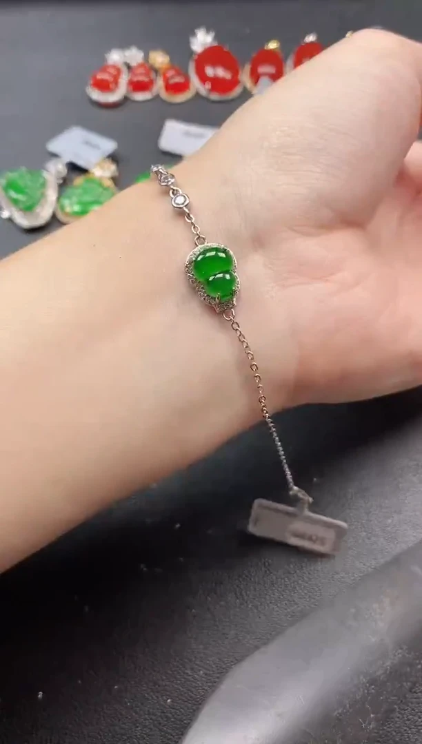 银S925镶嵌戒指翡翠51151