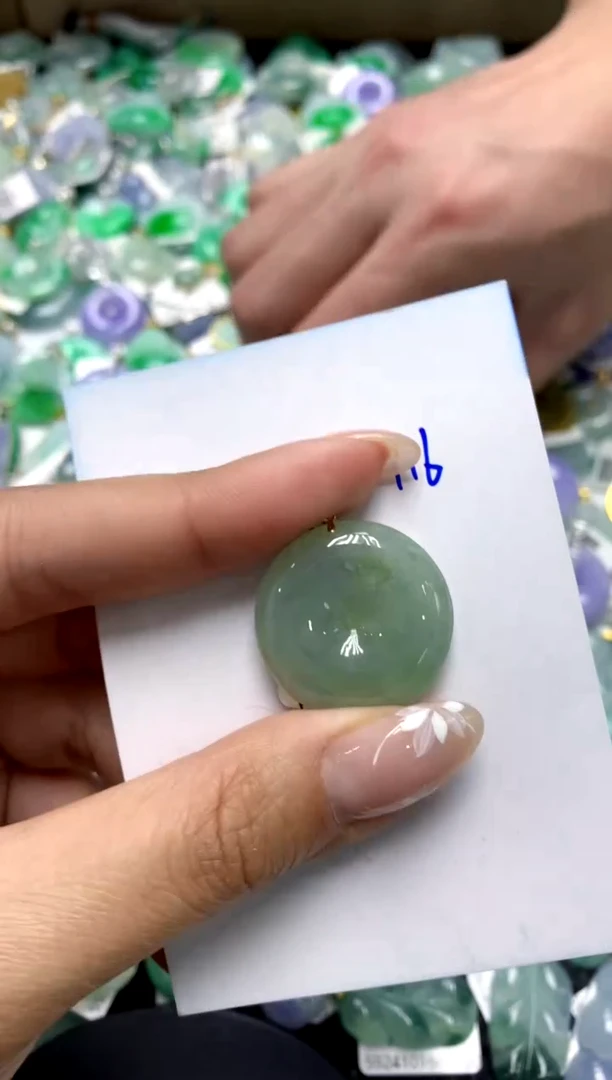 【闪购商品】翡翠颈饰18K金镶嵌1111111111111111