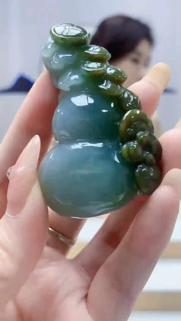 未镶嵌定制翡翠4829DD-毛货挂件91