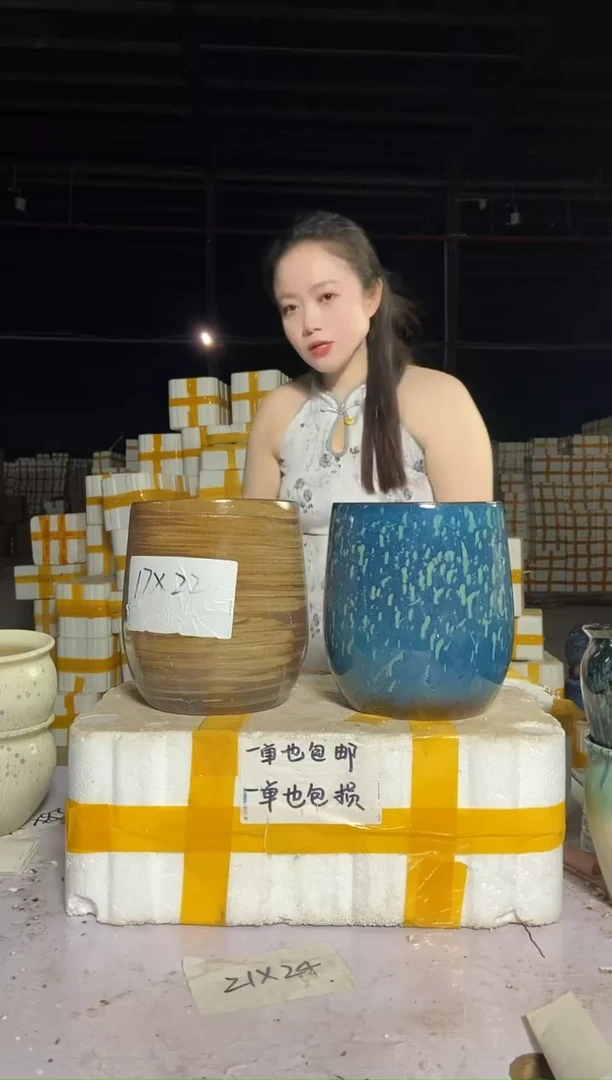 宜兴紫砂粗陶花盆17/22