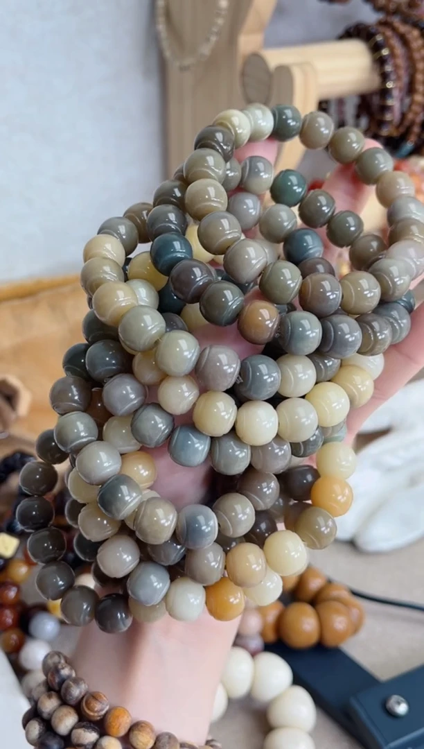 菩提根/象牙果手串f69玉化灯笼11*12瑕疵不补随机