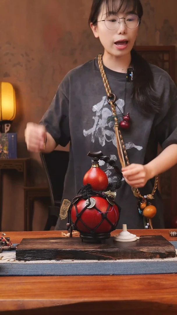 1693号精品大漆葫芦防腐防渗装水茶酒