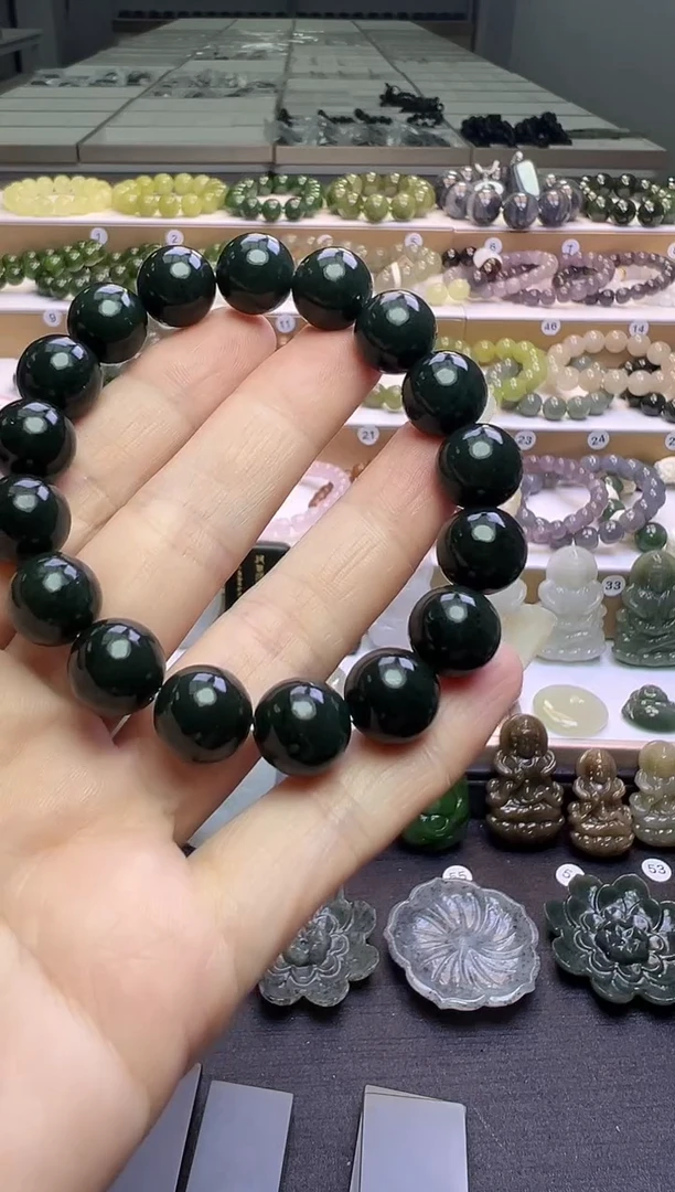 未镶嵌手串和田玉229号链接卡12mm