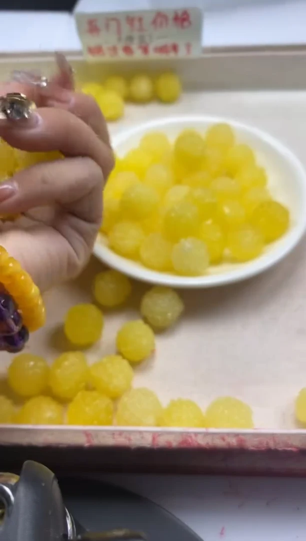 【闪购商品】蜜蜡颈饰未镶嵌w841蜜蜡核桃17*16mm*4颗