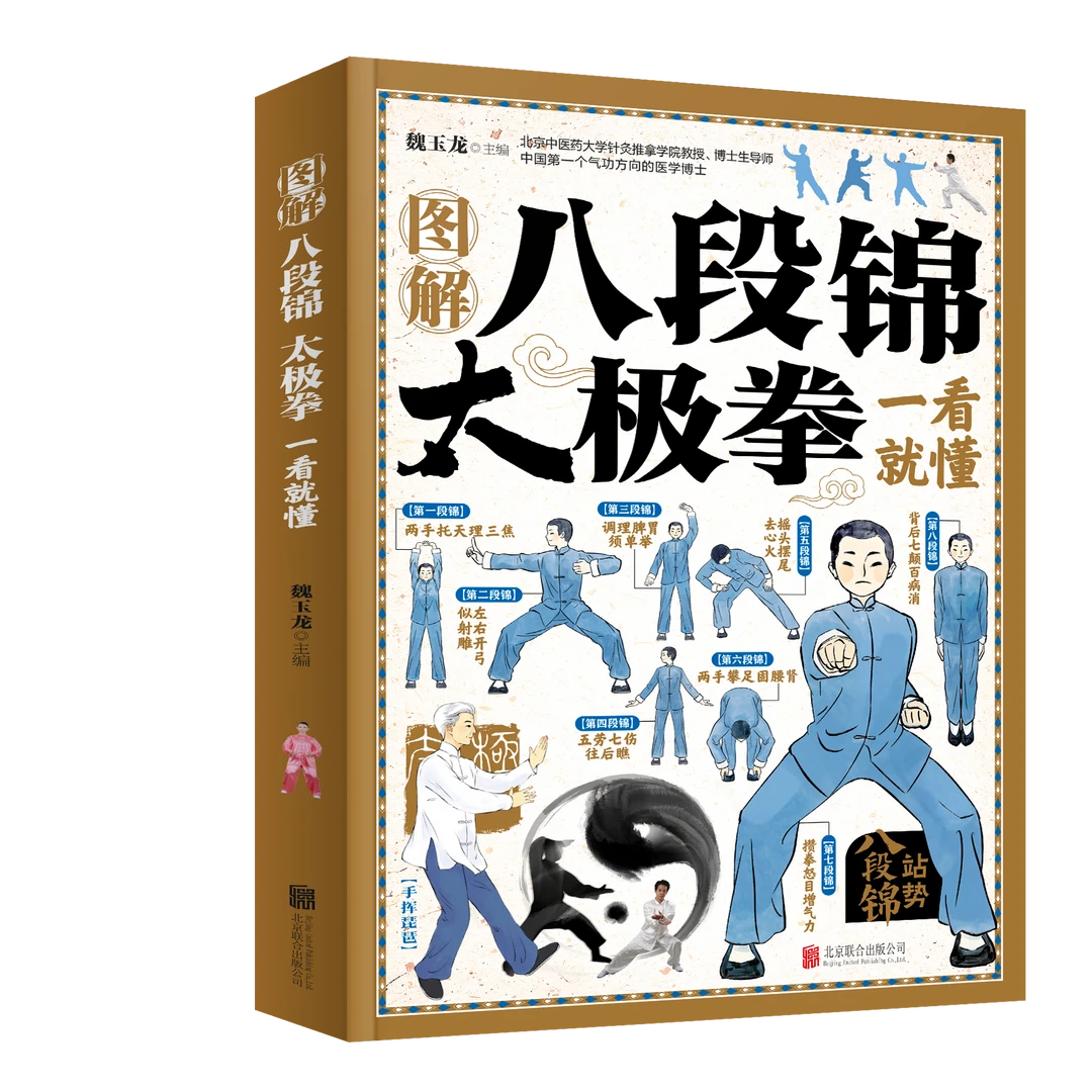 图解八段锦太极拳一看就懂中医保健国术中医养生武术健身书籍
