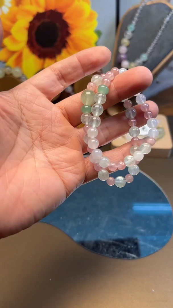 未镶嵌手链水晶一套