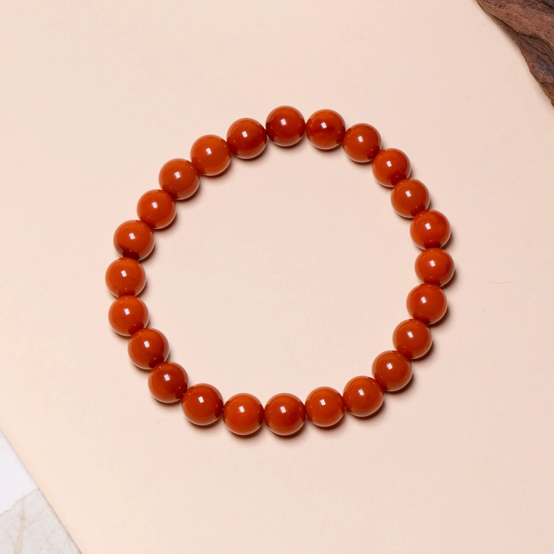 瓦西南红柿锦双色手串7mm+【承禧原矿】SH20-1087多样性其一