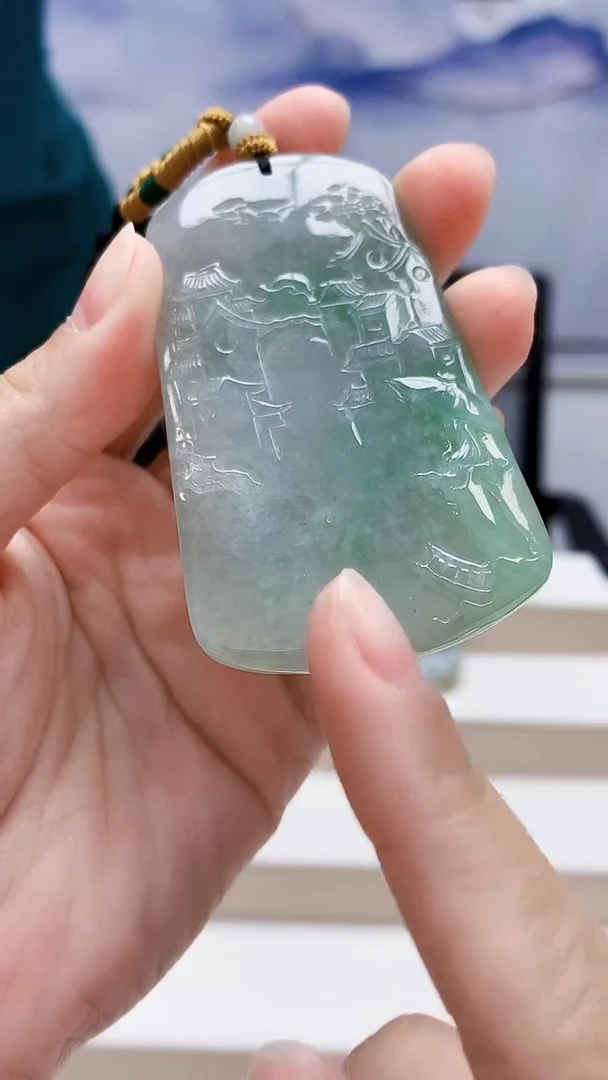 未镶嵌定制翡翠5167lr-毛货挂件62