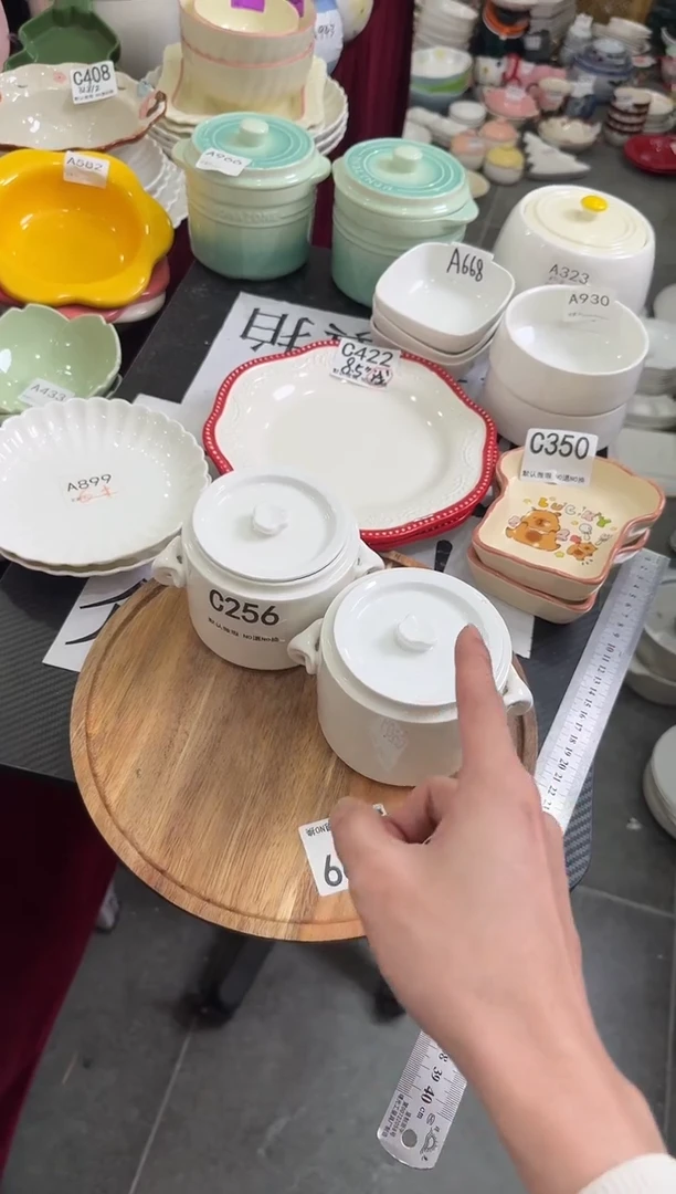 摆件陶C256-2套   仓库清仓福利陶瓷微瑕