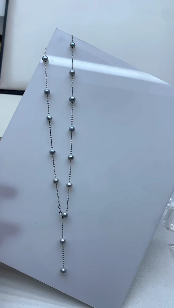 颈饰银S925镶嵌海水珍珠多样性发其一